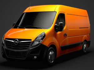 opel movano l2h2 van 2020 3D Model
