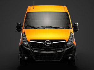 opel movano l2h2 van 2020 3D Model