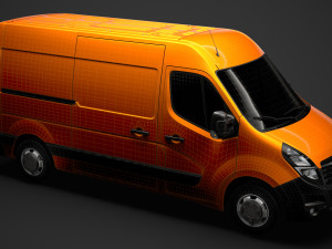 opel movano l2h2 van 2020 3D Model