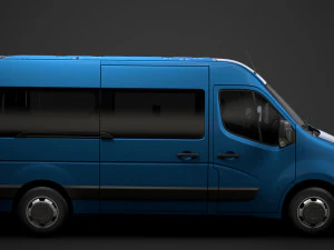 opel movano l2h2 windowvan 2020 3D Model