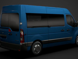 opel movano l2h2 windowvan 2020 3D Model