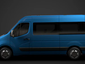 opel movano l2h2 windowvan 2020 3D Model