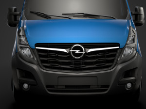 opel movano l2h2 windowvan 2020 Modelo 3D