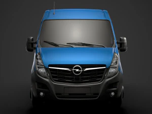 opel movano l2h2 windowvan 2020 3D Model