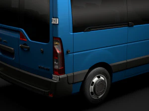 opel movano l2h2 windowvan 2020 3D Model