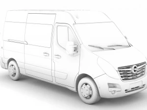 opel movano l2h2 windowvan 2020 3D Model