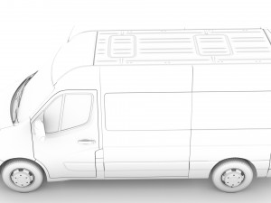 opel movano l2h2 windowvan 2020 Modelo 3D