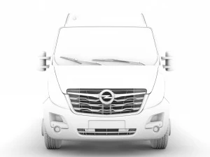 opel movano l2h2 windowvan 2020 3D Model
