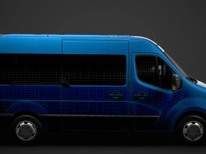 opel movano l2h2 windowvan 2020 3D Model