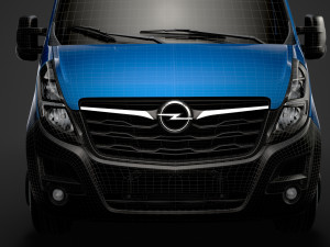 opel movano l2h2 windowvan 2020 Modelo 3D
