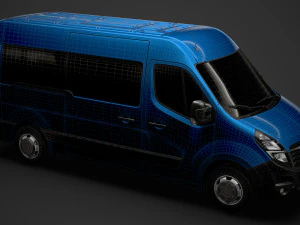 opel movano l2h2 windowvan 2020 3D Model