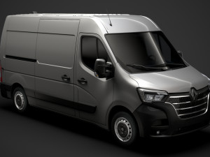 renault master l2h2 van 2020 3D Model