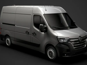 renault master l2h2 furgone 2020 Modello 3D