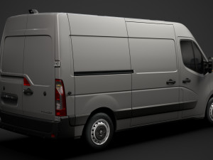 renault master l2h2 van 2020 3Dモデル