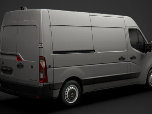 renault master l2h2 van 2020 3D Model