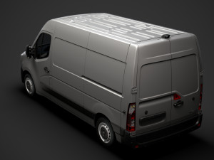 renault master l2h2 van 2020 3Dモデル