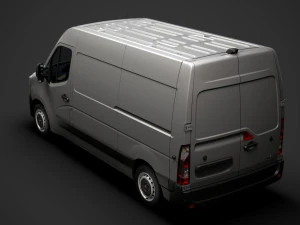 renault master l2h2 van 2020 3D Model