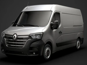 renault master l2h2 van 2020 3D Model