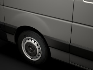 renault master l2h2 van 2020 3Dモデル