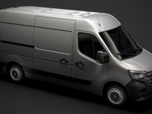 renault master l2h2 van 2020 3Dモデル