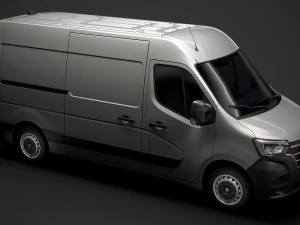 renault master l2h2 van 2020 3D Model