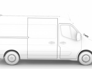 renault master l2h2 van 2020 3Dモデル
