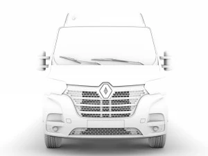 renault master l2h2 van 2020 3D Model