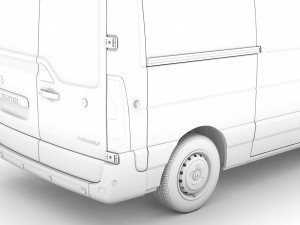 renault master l2h2 van 2020 3Dモデル