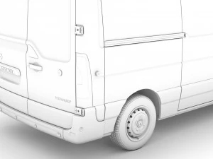 renault master l2h2 van 2020 3D Model