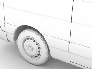 renault master l2h2 van 2020 3D Model
