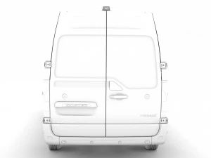 renault master l2h2 van 2020 3D Model