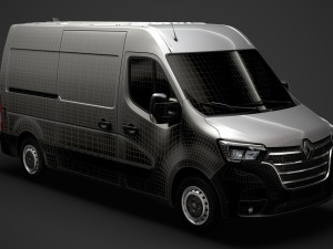 renault master l2h2 van 2020 3Dモデル