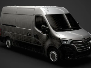 renault master l2h2 van 2020 3D Model