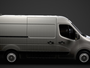 renault master l2h2 van 2020 3Dモデル