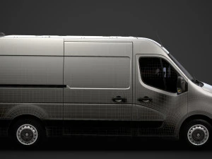renault master l2h2 van 2020 3D Model