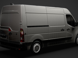 renault master l2h2 van 2020 3Dモデル