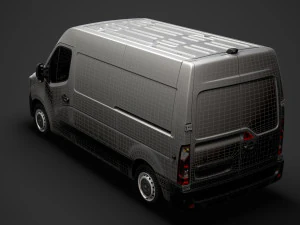 renault master l2h2 van 2020 3D Model