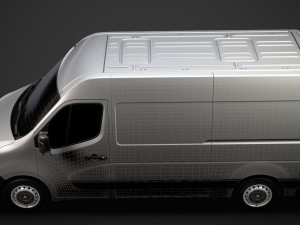 renault master l2h2 van 2020 3Dモデル