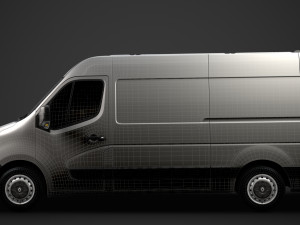 renault master l2h2 van 2020 3Dモデル