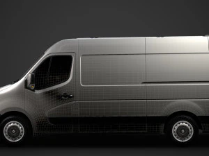 renault master l2h2 van 2020 3D Model