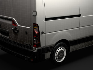 renault master l2h2 van 2020 3Dモデル