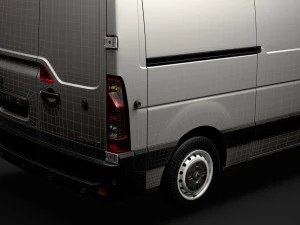 renault master l2h2 van 2020 3D Model