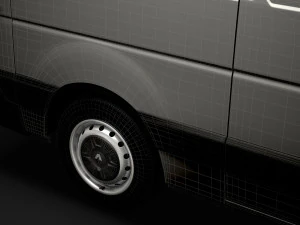 renault master l2h2 van 2020 3D Model