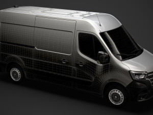 renault master l2h2 van 2020 3Dモデル