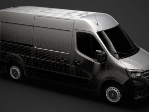renault master l2h2 van 2020 3D Model