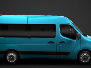 renault master l2h2 windowvan 2020 3D Model