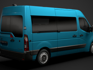 renault master l2h2 windowvan 2020 Modelo 3D