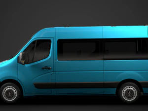 renault master l2h2 windowvan 2020 3D Model