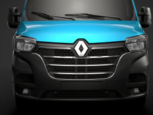 renault master l2h2 windowvan 2020 3D Model