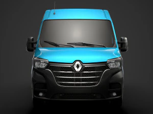 renault master l2h2 windowvan 2020 3D Model